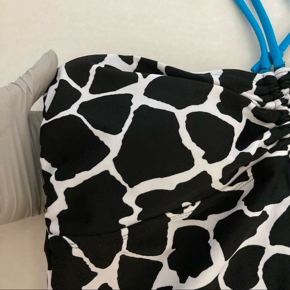 Sun Casual Black White Giraffe Stone Tankini Sz 12 - Picture 6 of 16